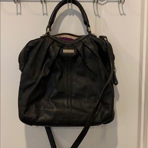 Kate Spade Black leather bag with cross body strap